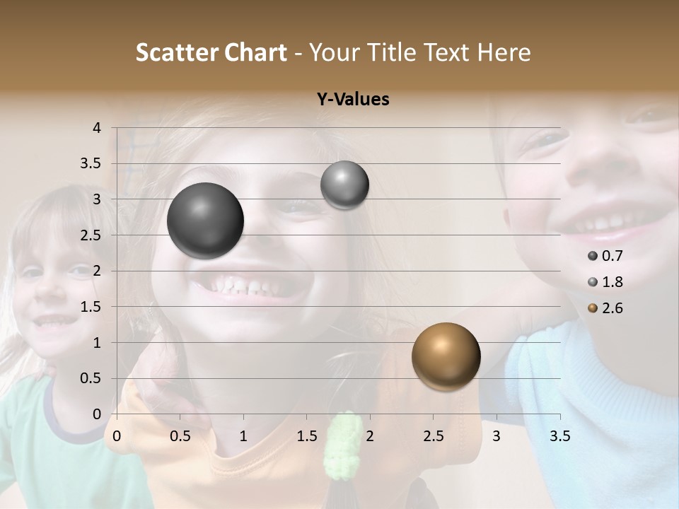 A Group Of Young Children Standing Next To Each Other PowerPoint Template