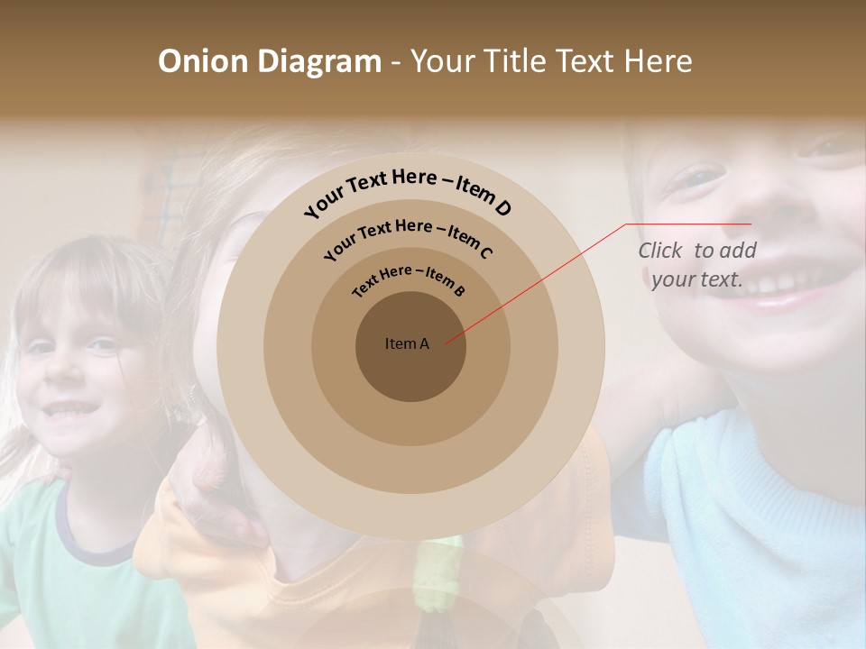 A Group Of Young Children Standing Next To Each Other PowerPoint Template