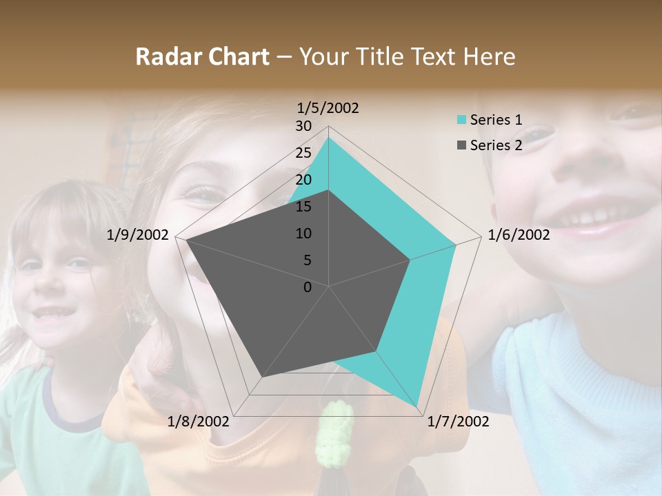 A Group Of Young Children Standing Next To Each Other PowerPoint Template