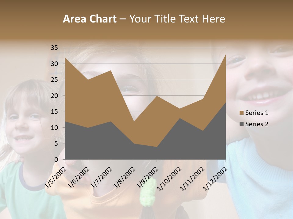 A Group Of Young Children Standing Next To Each Other PowerPoint Template