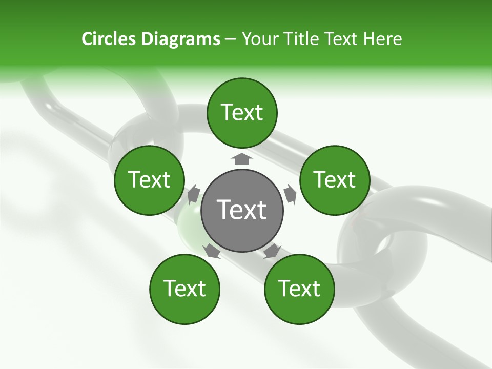 Group Clasped Row PowerPoint Template