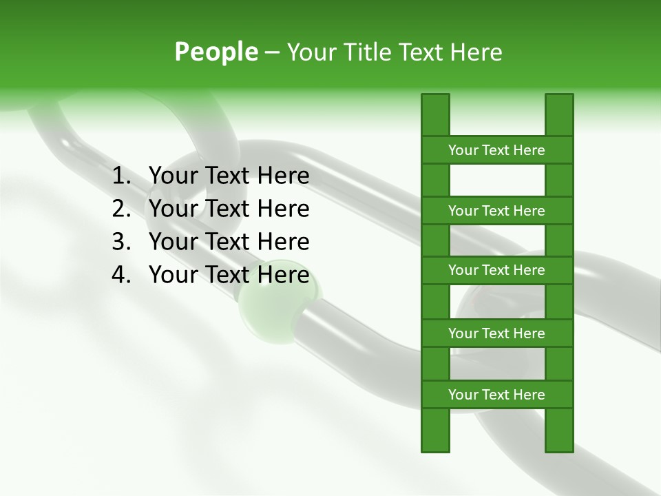 Group Clasped Row PowerPoint Template