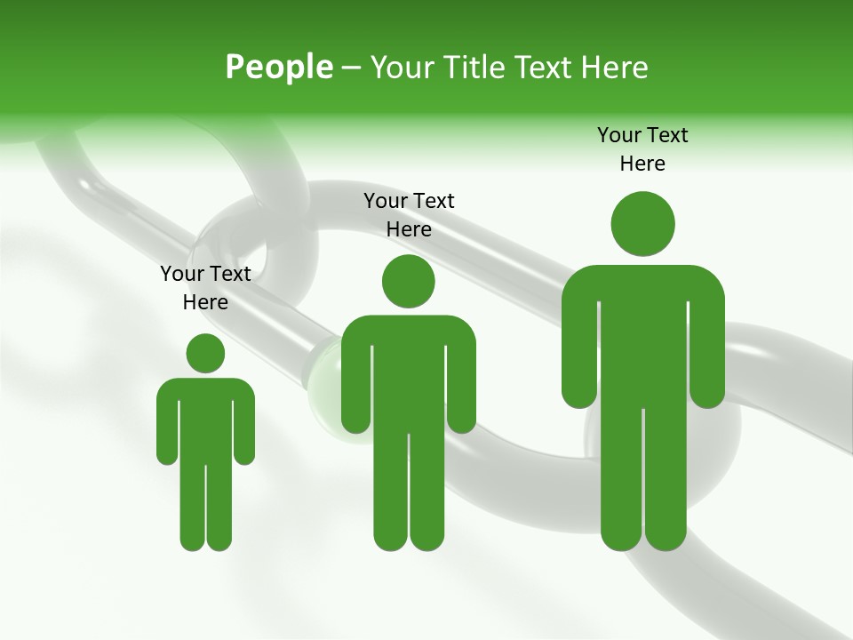 Group Clasped Row PowerPoint Template