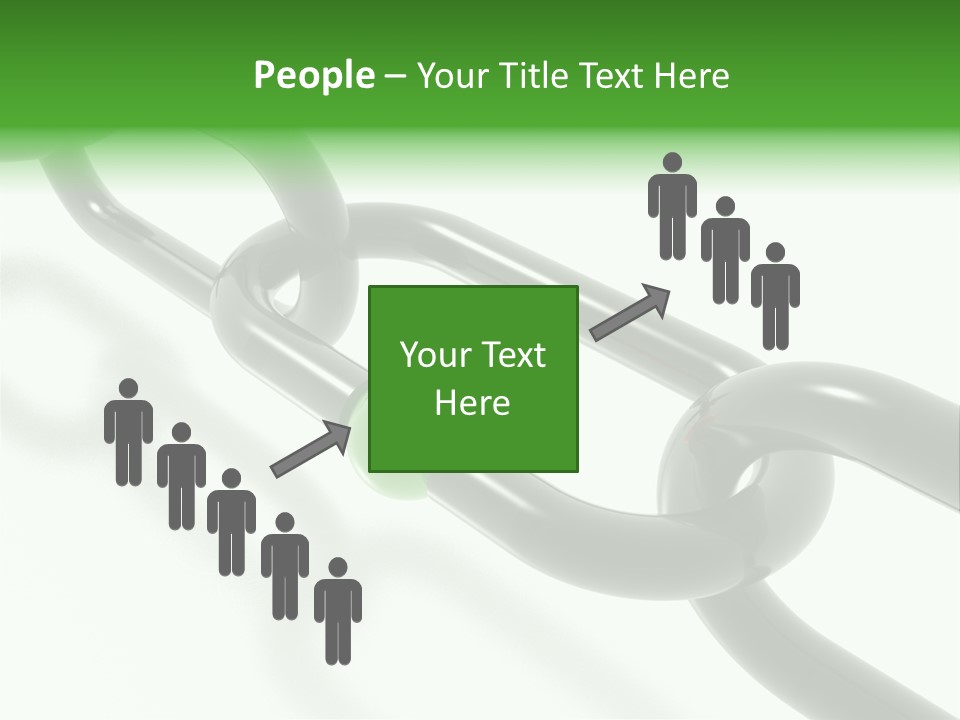 Group Clasped Row PowerPoint Template