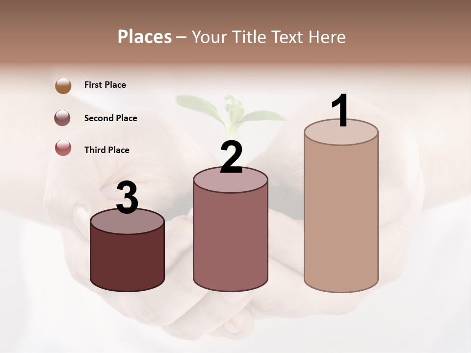 Gardening Rise Flower PowerPoint Template