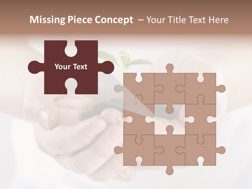 Gardening Rise Flower PowerPoint Template