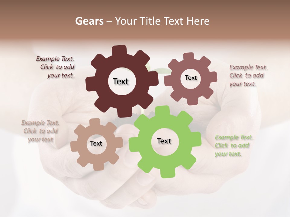 Gardening Rise Flower PowerPoint Template