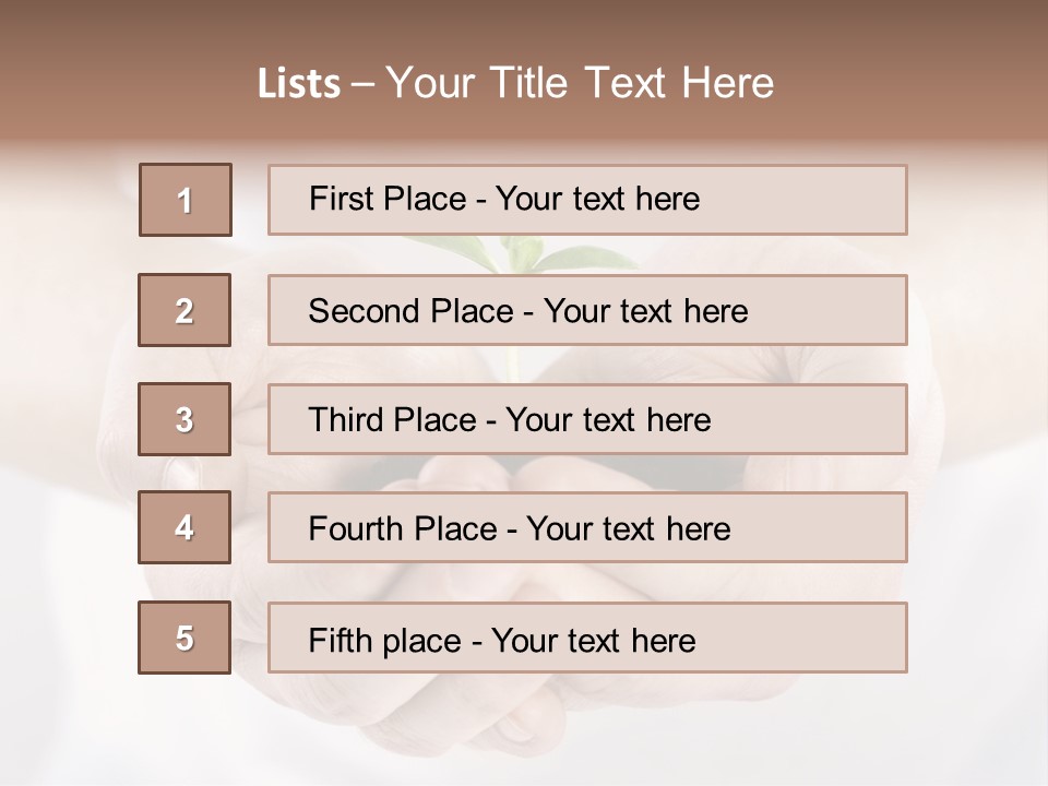 Gardening Rise Flower PowerPoint Template