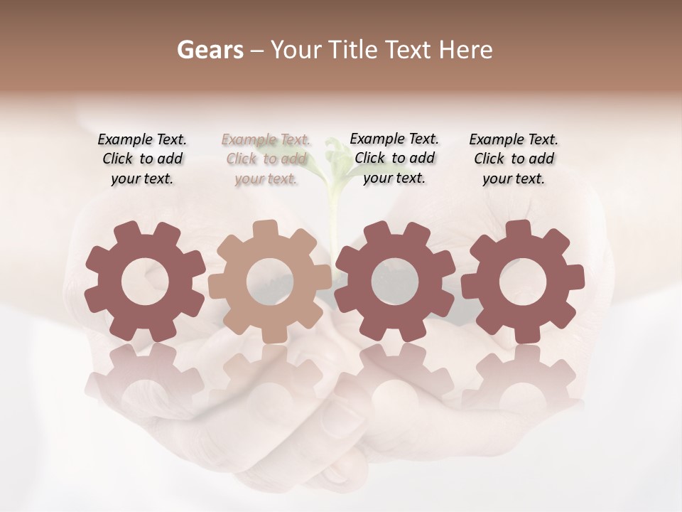 Gardening Rise Flower PowerPoint Template