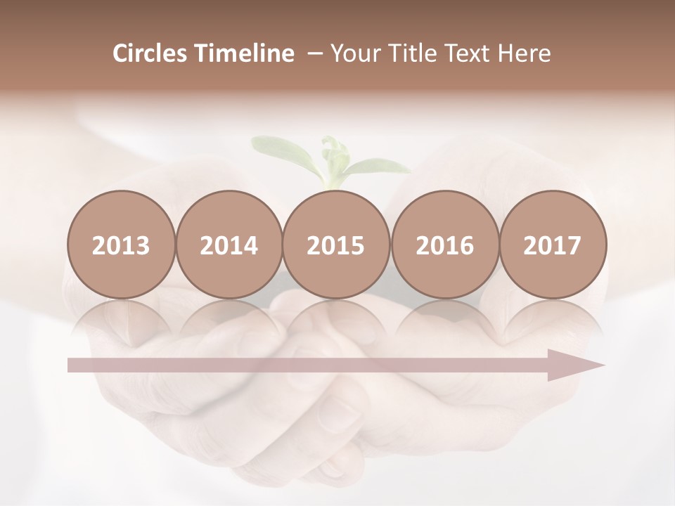 Gardening Rise Flower PowerPoint Template