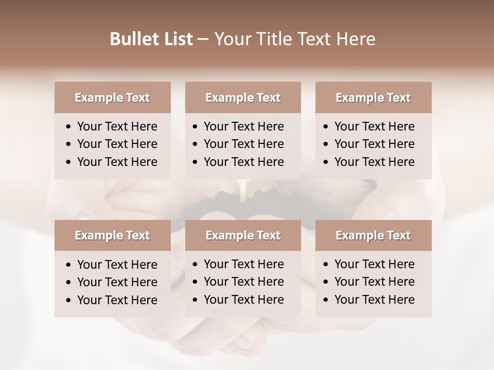 Gardening Rise Flower PowerPoint Template