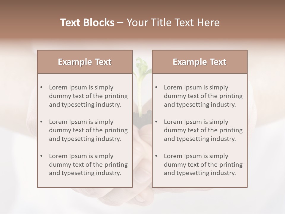 Gardening Rise Flower PowerPoint Template