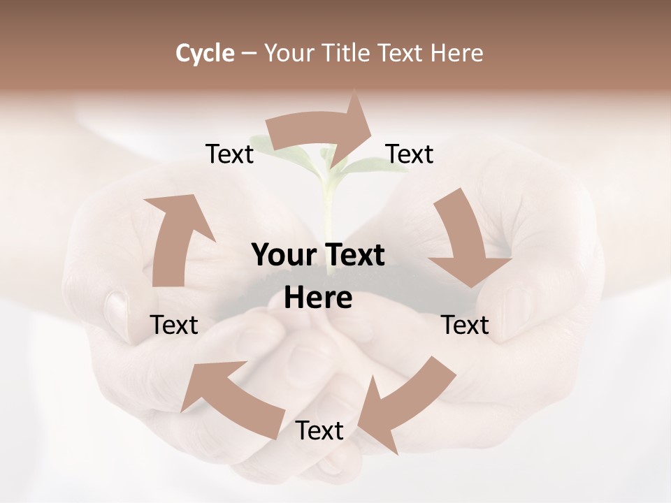Gardening Rise Flower PowerPoint Template