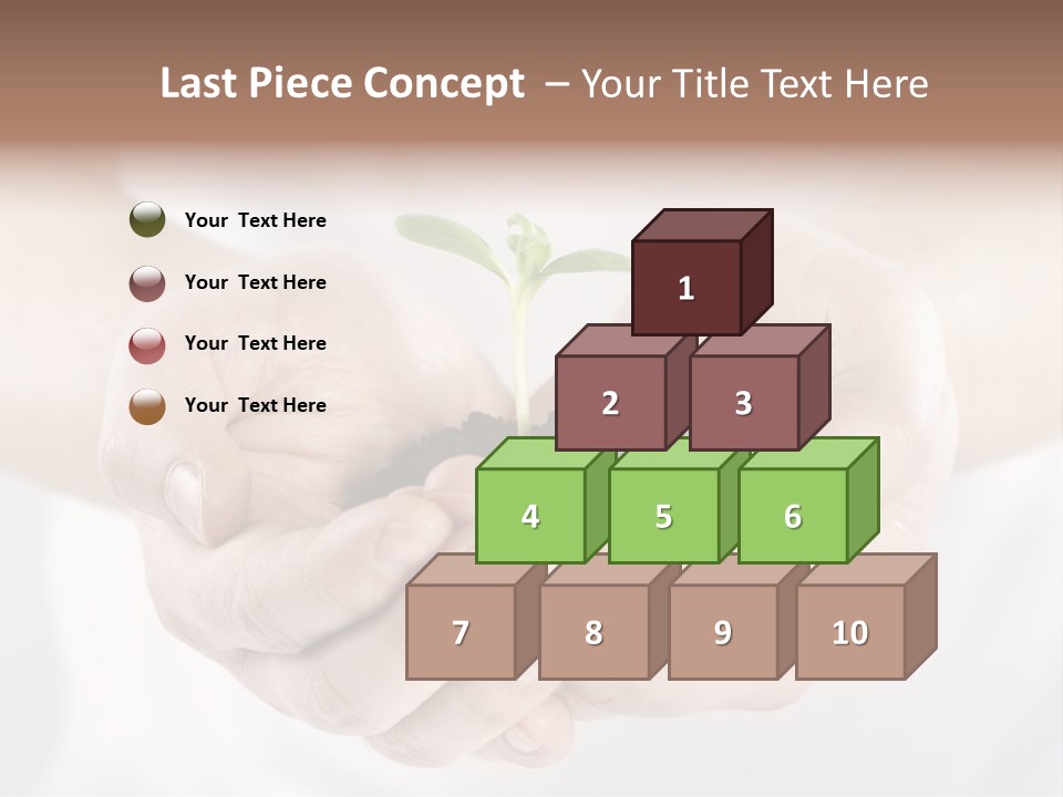 Gardening Rise Flower PowerPoint Template