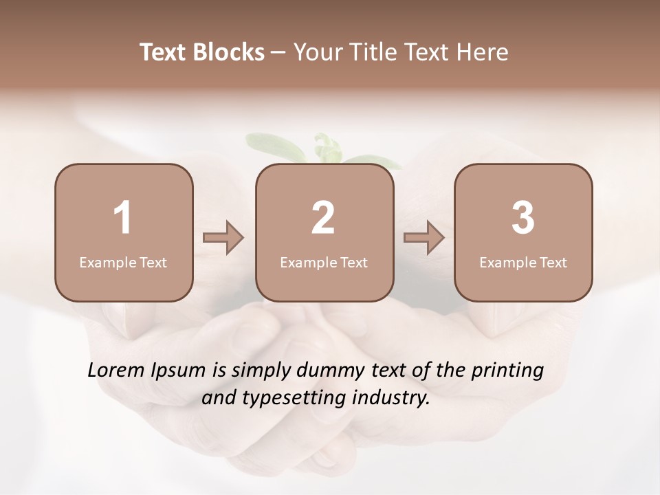 Gardening Rise Flower PowerPoint Template