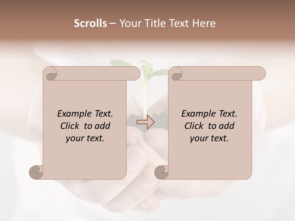 Gardening Rise Flower PowerPoint Template