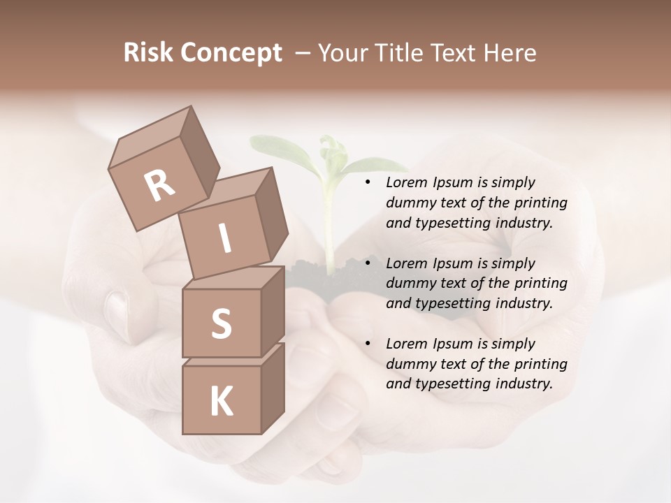 Gardening Rise Flower PowerPoint Template