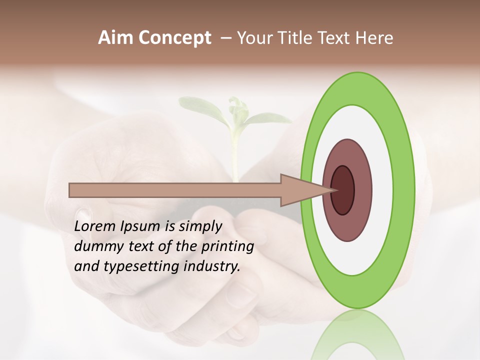 Gardening Rise Flower PowerPoint Template