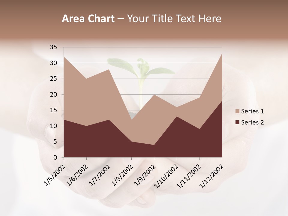 Gardening Rise Flower PowerPoint Template