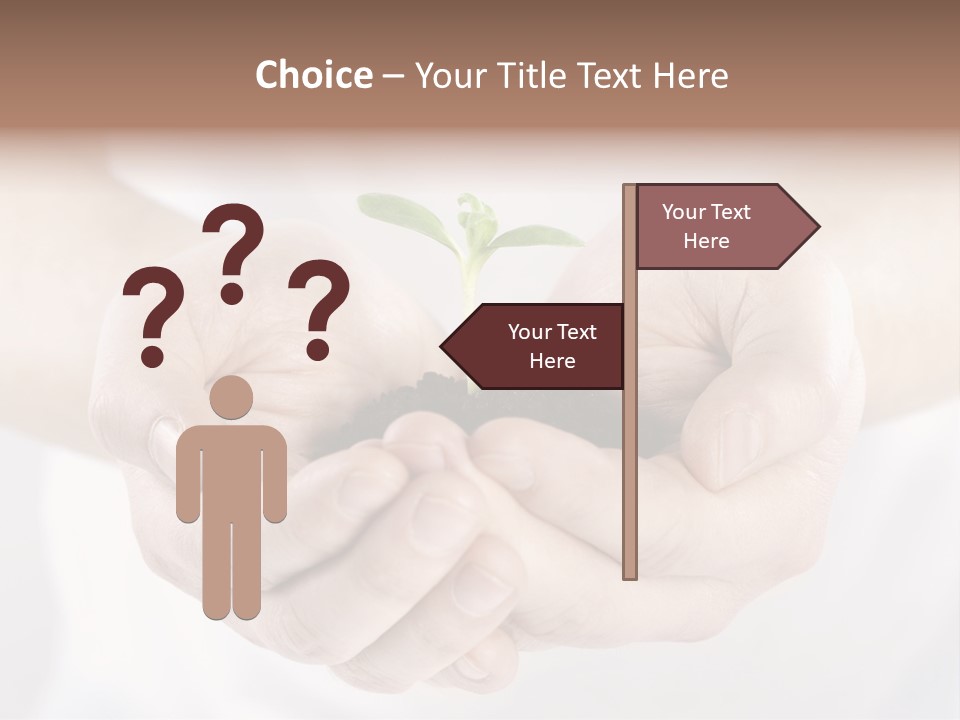 Gardening Rise Flower PowerPoint Template