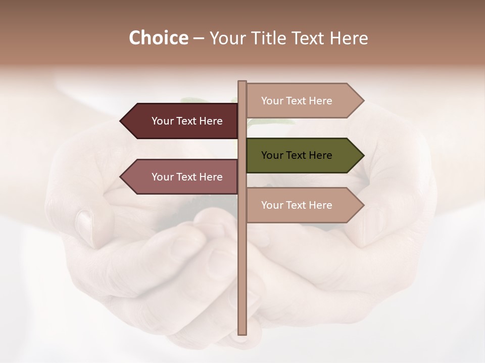 Gardening Rise Flower PowerPoint Template