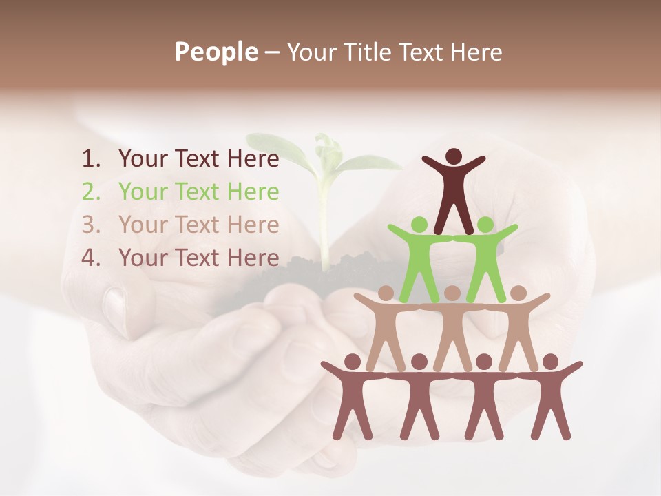 Gardening Rise Flower PowerPoint Template