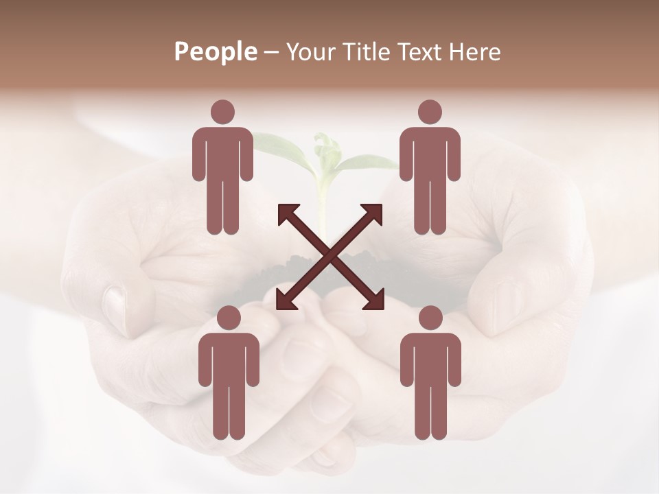 Gardening Rise Flower PowerPoint Template