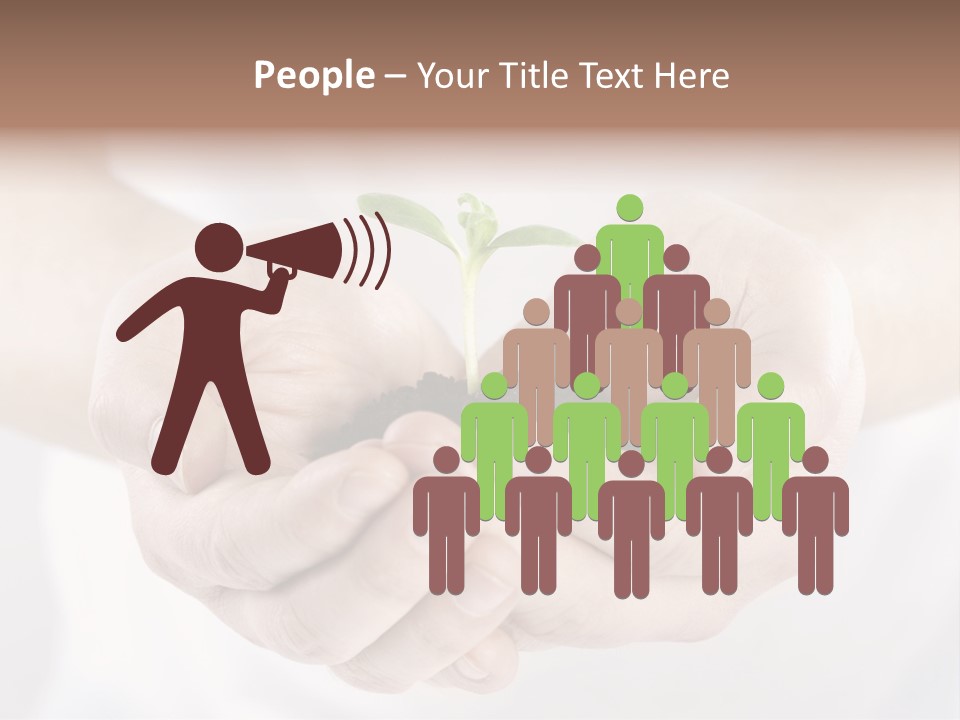 Gardening Rise Flower PowerPoint Template