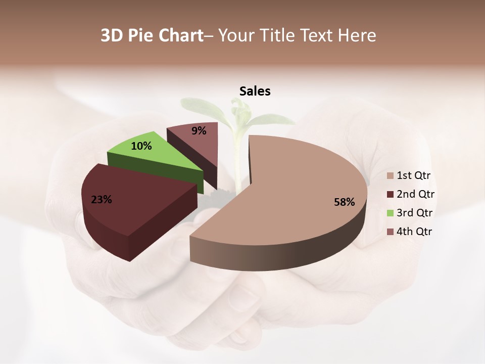 Gardening Rise Flower PowerPoint Template