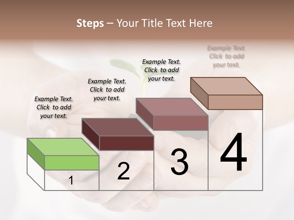 Gardening Rise Flower PowerPoint Template