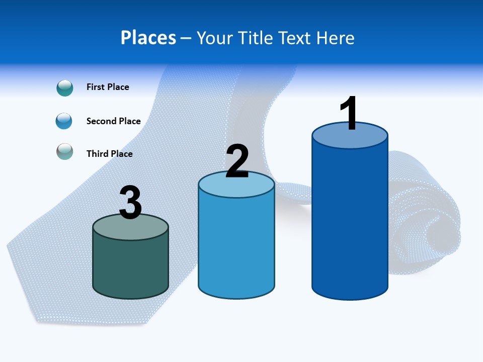 Stripy Elastic Clothes PowerPoint Template