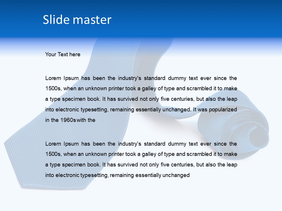 Stripy Elastic Clothes PowerPoint Template