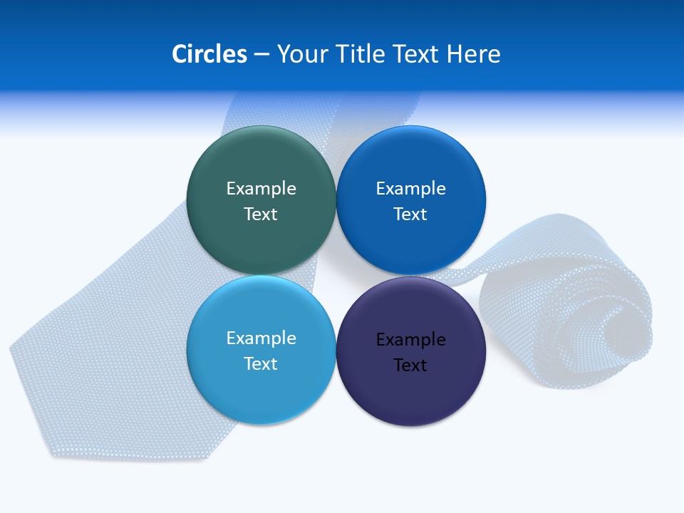 Stripy Elastic Clothes PowerPoint Template