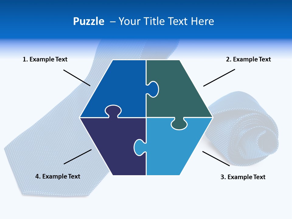 Stripy Elastic Clothes PowerPoint Template