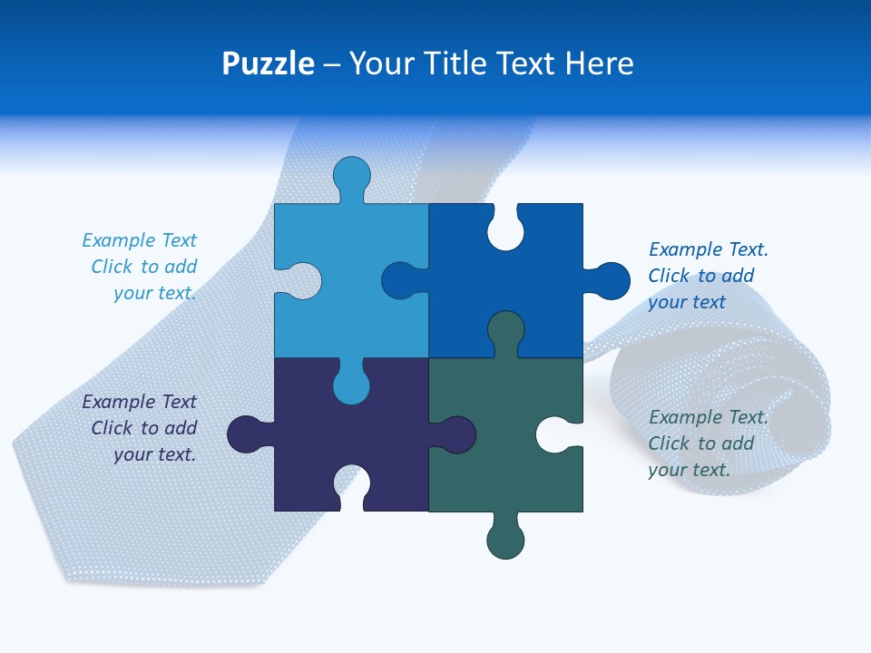 Stripy Elastic Clothes PowerPoint Template