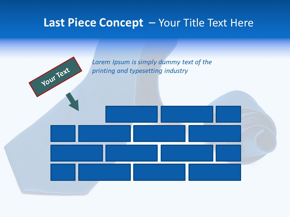 Stripy Elastic Clothes PowerPoint Template