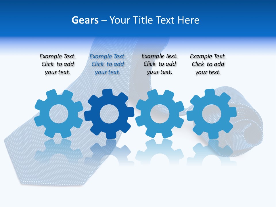 Stripy Elastic Clothes PowerPoint Template