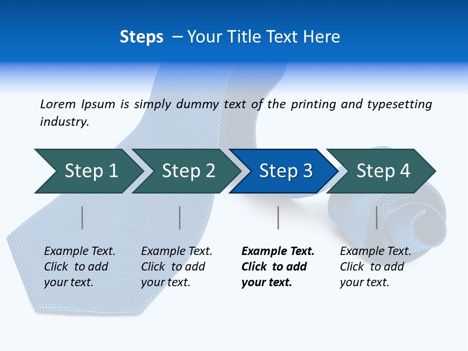 Stripy Elastic Clothes PowerPoint Template
