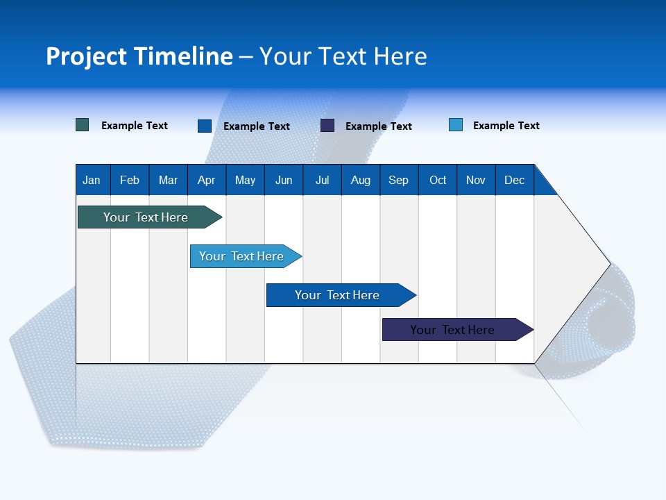 Stripy Elastic Clothes PowerPoint Template