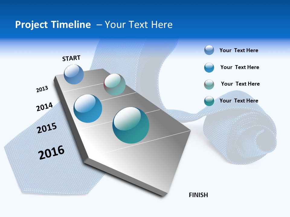 Stripy Elastic Clothes PowerPoint Template