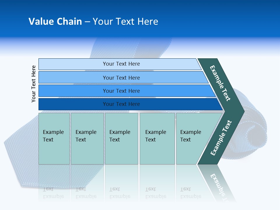 Stripy Elastic Clothes PowerPoint Template