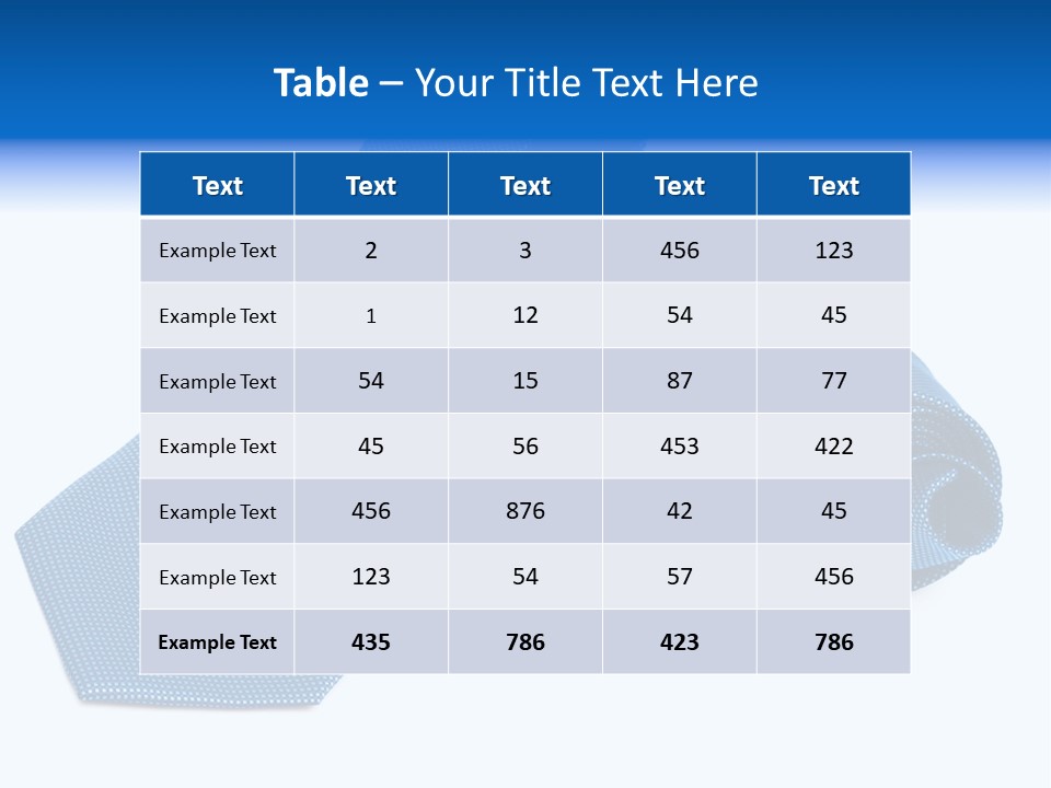 Stripy Elastic Clothes PowerPoint Template