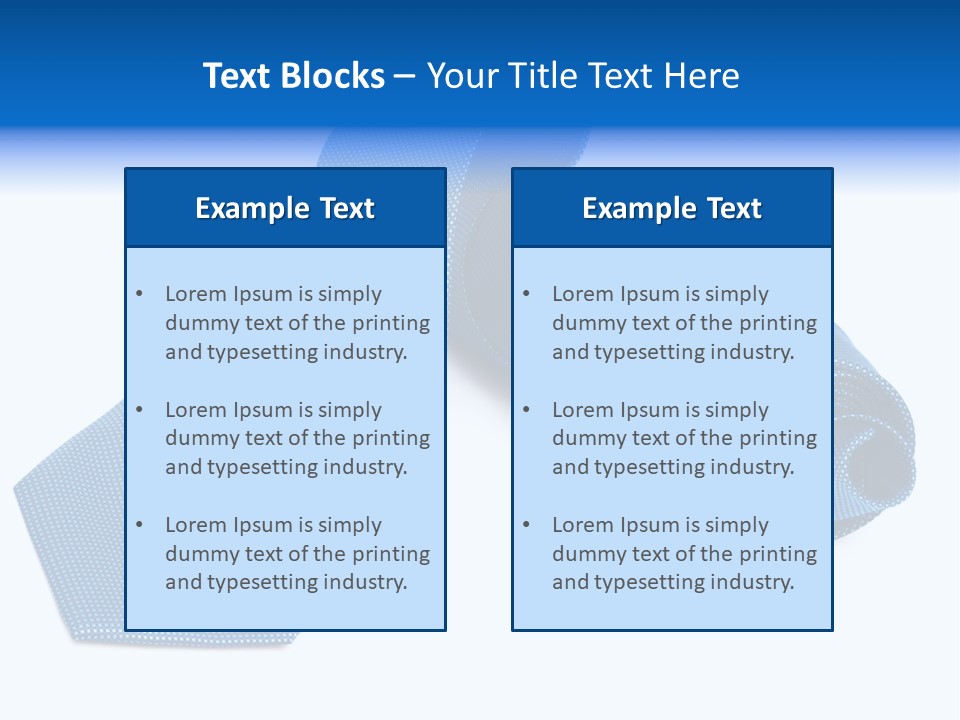 Stripy Elastic Clothes PowerPoint Template
