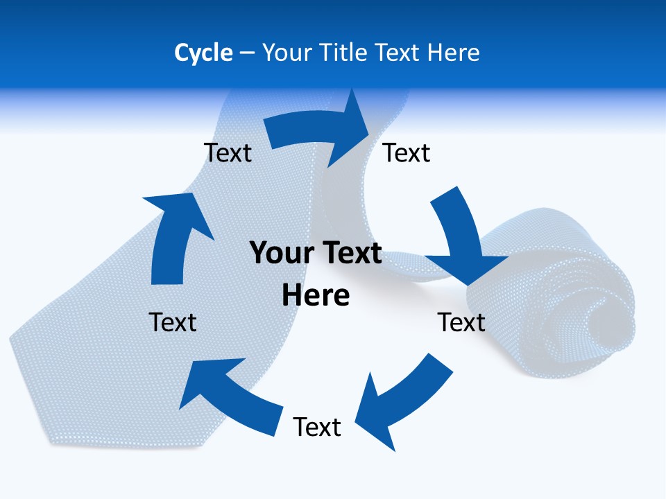 Stripy Elastic Clothes PowerPoint Template