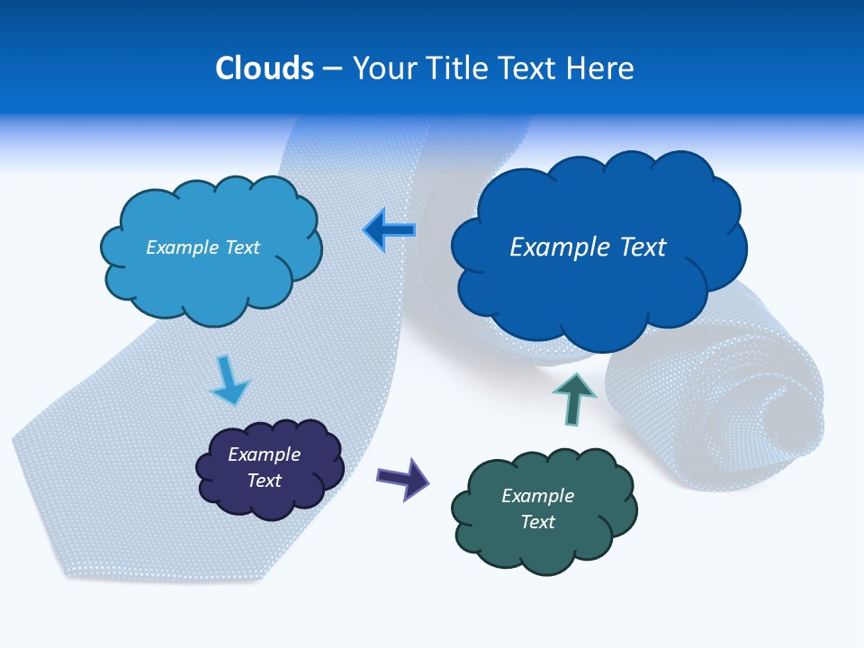 Stripy Elastic Clothes PowerPoint Template
