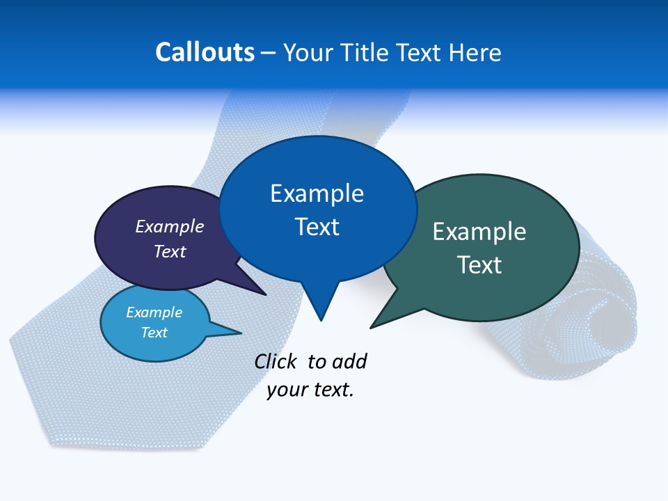 Stripy Elastic Clothes PowerPoint Template