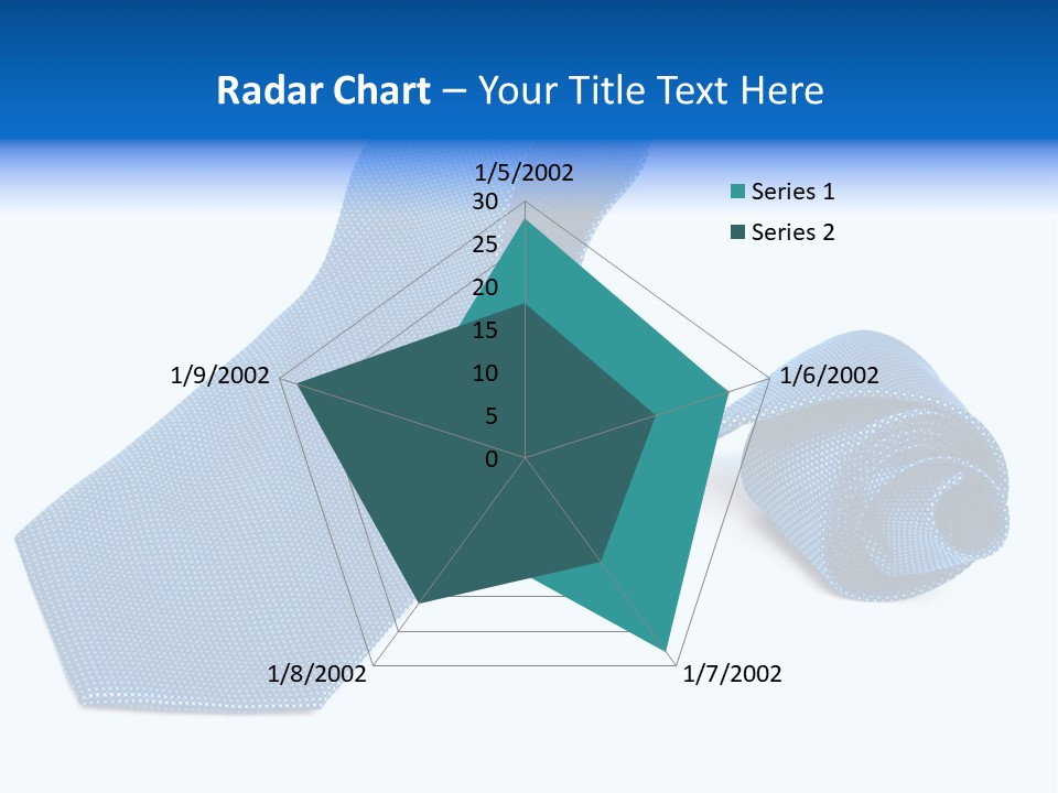 Stripy Elastic Clothes PowerPoint Template