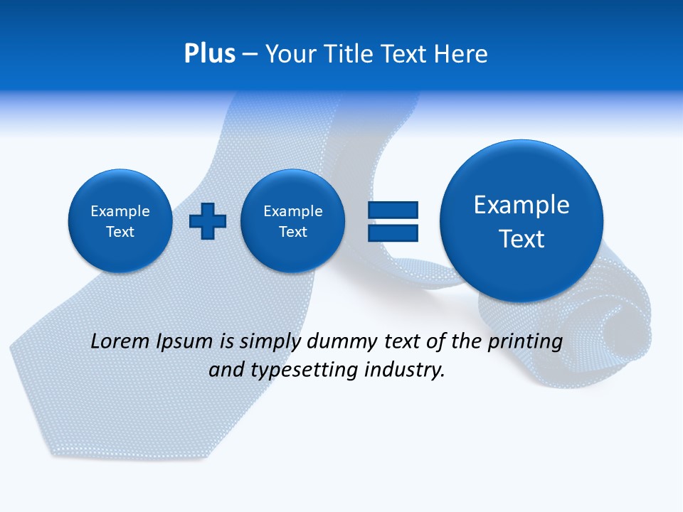 Stripy Elastic Clothes PowerPoint Template
