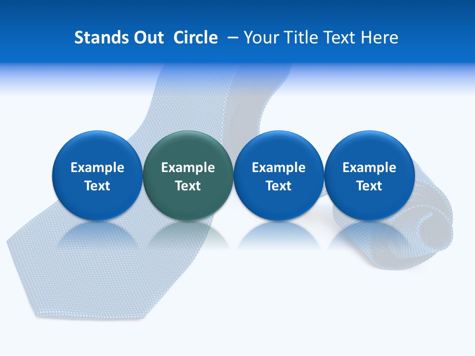 Stripy Elastic Clothes PowerPoint Template