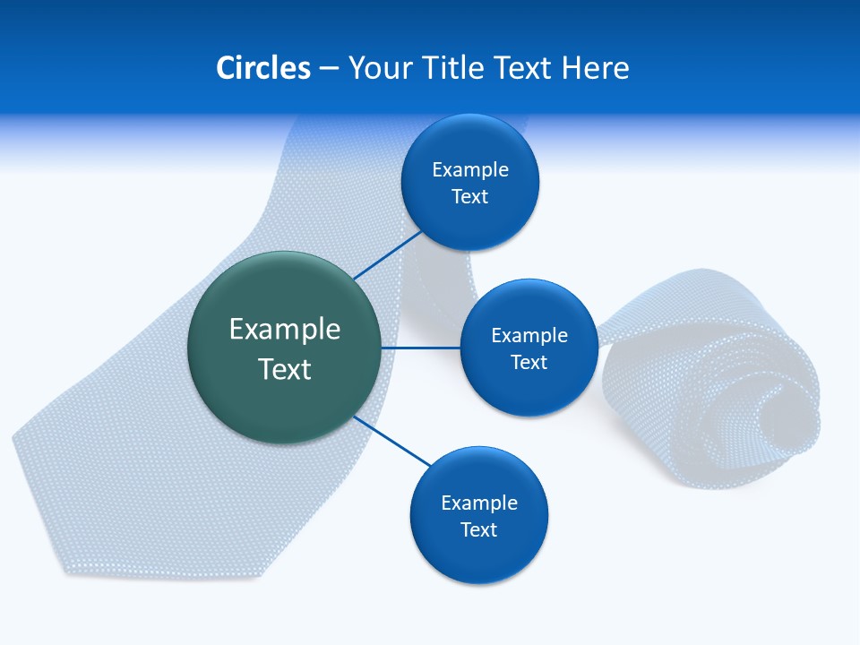 Stripy Elastic Clothes PowerPoint Template